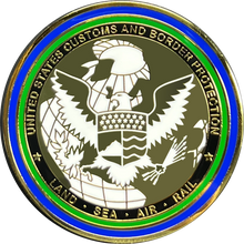 Load image into Gallery viewer, GL4-003 CBP land Sea &amp; Air  Border Patrol Field Operations Air and Marine Challenge Coin
