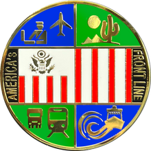 Load image into Gallery viewer, GL4-003 CBP land Sea &amp; Air  Border Patrol Field Operations Air and Marine Challenge Coin