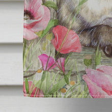 Load image into Gallery viewer, Siamese cat in the Roses Flag Canvas House Size CDCO0033CHF