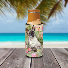 Load image into Gallery viewer, Siamese cat in the Roses Slim Can Hugger – Fun &amp; Functional Drink Coolers CDCO0033MUK