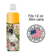 Load image into Gallery viewer, Siamese cat in the Roses Slim Can Hugger – Fun &amp; Functional Drink Coolers CDCO0033MUK