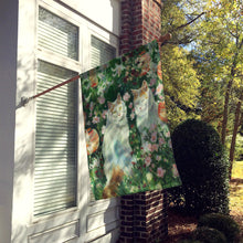 Load image into Gallery viewer, Cats In Garden by Debbie Cook Flag Canvas House Size CDCO0151CHF