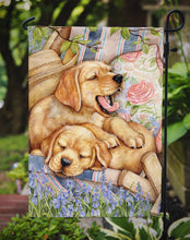 Load image into Gallery viewer, Yellow Labrador Deck Pups Garden Flag – Decorative Outdoor Yard Flag CDCO0194GF