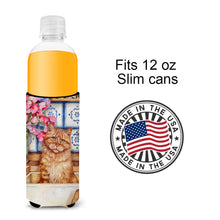 Load image into Gallery viewer, Cat In Sink by Debbie Cook Slim Can Hugger – Fun &amp; Functional Drink Coolers CDCO0195MUK