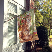 Load image into Gallery viewer, Maine Coon Cat by Debbie Cook Flag Canvas House Size CDCO0236CHF
