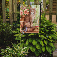 Load image into Gallery viewer, Maine Coon Cat by Debbie Cook Garden Flag – Decorative Outdoor Yard Flag CDCO0236GF