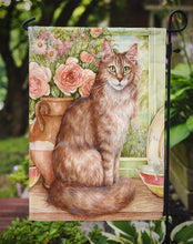 Load image into Gallery viewer, Maine Coon Cat by Debbie Cook Garden Flag – Decorative Outdoor Yard Flag CDCO0236GF