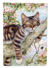 Load image into Gallery viewer, Sleepy Cat by Debbie Cook Flag Canvas House Size CDCO0241CHF