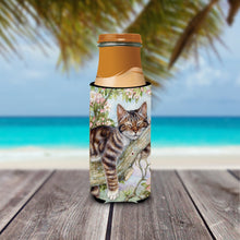 Load image into Gallery viewer, Sleepy Cat by Debbie Cook Slim Can Hugger – Fun &amp; Functional Drink Coolers CDCO0241MUK