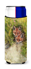 Load image into Gallery viewer, Fox Cubs Peepers by Debbie Cook Slim Can Hugger – Fun &amp; Functional Drink Coolers CDCO0324MUK