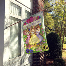 Load image into Gallery viewer, Three Bunnies Happy Easter Flag Canvas House Size CDCO0331CHF