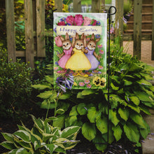 Load image into Gallery viewer, Three Bunnies Happy Easter Garden Flag - Outdoor Decorative Yard Flag CDCO0331GF