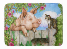 Load image into Gallery viewer, Pig at the Gate with the Cat Machine Washable Memory Foam Mat CDCO0349RUG