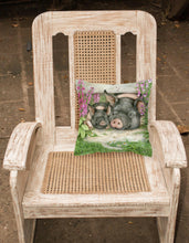 Load image into Gallery viewer, Pigs Under The Fence by Debbie Cook Canvas Decorative Pillow CDCO0355PW1414