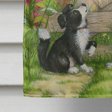 Load image into Gallery viewer, Bull and Pup Friends by Debbie Cook Flag Canvas House Size CDCO0378CHF