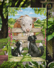 Load image into Gallery viewer, Bull and Pup Friends by Debbie Cook Garden Flag – Decorative Outdoor Yard Flag CDCO0378GF
