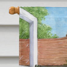 Load image into Gallery viewer, Jack Russel Puppy and Foal Horse Flag Canvas House Size CDCO0379CHF