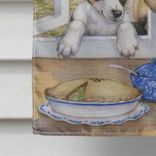 Load image into Gallery viewer, Jack Russel Puppy and Foal Horse Flag Canvas House Size CDCO0379CHF