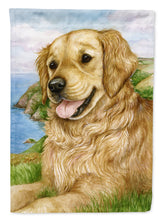 Load image into Gallery viewer, Golden Retriever by Debbie Cook Garden Flag – Decorative Outdoor Yard Flag CDCO0384GF