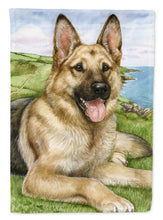 Load image into Gallery viewer, German Shepherd by Debbie Cook Flag Canvas House Size CDCO0386CHF