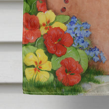 Load image into Gallery viewer, Ginger Cat In Pot by Debbie Cook Flag Canvas House Size CDCO0395CHF