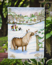 Load image into Gallery viewer, Feeding The Shetland Horse Garden Flag – Decorative Outdoor Yard Flag CDCO0404GF