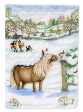 Load image into Gallery viewer, Feeding The Shetland Horse Garden Flag – Decorative Outdoor Yard Flag CDCO0404GF