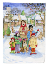 Load image into Gallery viewer, Christmas Carol Singers Flag Canvas House Size CDCO0410CHF
