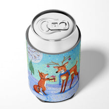 Load image into Gallery viewer, Christmas Present from the Fox Can or Bottle Hugger CDCO0416CC