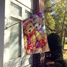 Load image into Gallery viewer, Winter Snow Teddy Bears Flag Canvas House Size CDCO0461CHF