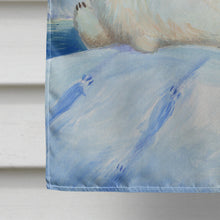 Load image into Gallery viewer, Polar Bear with Hot Water Bottle Flag Canvas House Size CDCO0488CHF