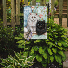Load image into Gallery viewer, A Black Cat and A White Cat Garden Flag – Decorative Outdoor Yard Flag CDCO0510GF