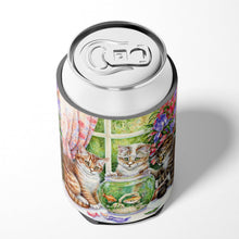 Load image into Gallery viewer, White Tabby by Debbie Cook Can or Bottle Hugger CDCO325ACC