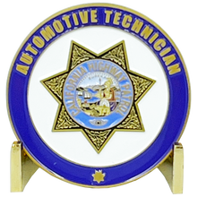 Load image into Gallery viewer, BL9-012 CHP California Highway Patrol Automative Technician Challenge Coin Motor Carrier Specialist