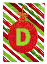 Load image into Gallery viewer, Christmas Oranment Holiday Letter D Monogram Initial Garden Flag - Outdoor Decorative Yard Flag CJ1039