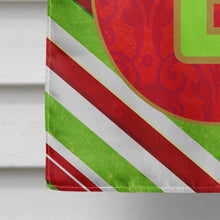 Load image into Gallery viewer, Christmas Oranment Holiday Letter E Monogram Initial Flag  House Size