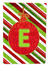 Load image into Gallery viewer, Christmas Oranment Holiday Letter E Monogram Initial Flag  House Size