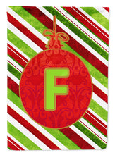 Load image into Gallery viewer, Christmas Oranment Holiday Letter F Monogram Initial Garden Flag - Outdoor Decorative Yard Flag CJ1039