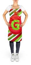 Load image into Gallery viewer, Christmas Oranment Holiday Initial Letter G Apron – Artist-Designed Kitchen, BBQ &amp; Craft Apron CJ1039-GAPRON
