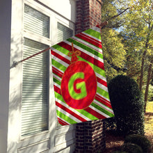 Load image into Gallery viewer, Christmas Oranment Holiday Letter G Monogram Initial Flag  House Size
