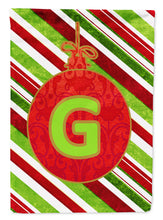 Load image into Gallery viewer, Christmas Oranment Holiday Letter G Monogram Initial Garden Flag - Outdoor Decorative Yard Flag CJ1039