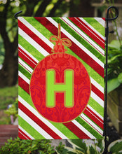 Load image into Gallery viewer, Christmas Oranment Holiday Letter H Monogram Initial Garden Flag - Outdoor Decorative Yard Flag CJ1039