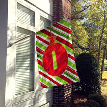 Load image into Gallery viewer, Christmas Oranment Holiday Letter I Monogram Initial Flag  House Size
