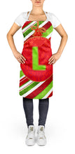 Load image into Gallery viewer, Christmas Oranment Holiday Initial Letter L Apron – Artist-Designed Kitchen, BBQ &amp; Craft Apron CJ1039-LAPRON