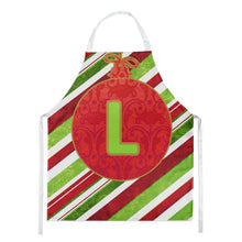 Load image into Gallery viewer, Christmas Oranment Holiday Initial Letter L Apron – Artist-Designed Kitchen, BBQ &amp; Craft Apron CJ1039-LAPRON