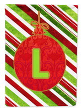 Load image into Gallery viewer, Christmas Oranment Holiday Letter L Monogram Initial Flag  House Size