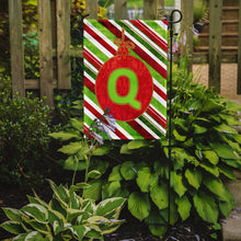 Load image into Gallery viewer, Christmas Oranment Holiday Letter Q Monogram Initial Garden Flag - Outdoor Decorative Yard Flag CJ1039