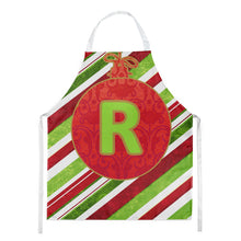 Load image into Gallery viewer, Christmas Oranment Holiday Initial Letter R Apron – Artist-Designed Kitchen, BBQ &amp; Craft Apron CJ1039-RAPRON