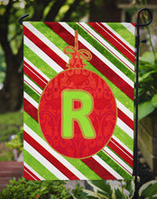 Load image into Gallery viewer, Christmas Oranment Holiday Letter R Monogram Initial Garden Flag - Outdoor Decorative Yard Flag CJ1039