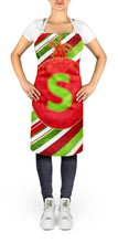 Load image into Gallery viewer, Christmas Oranment Holiday Initial Letter S Apron – Artist-Designed Kitchen, BBQ &amp; Craft Apron CJ1039-SAPRON